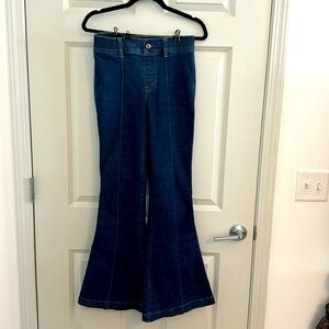 Spanx flare bottom jeans